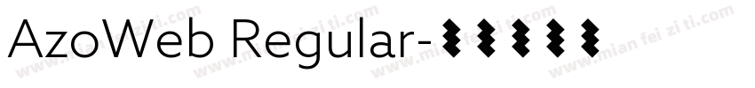 AzoWeb Regular字体转换